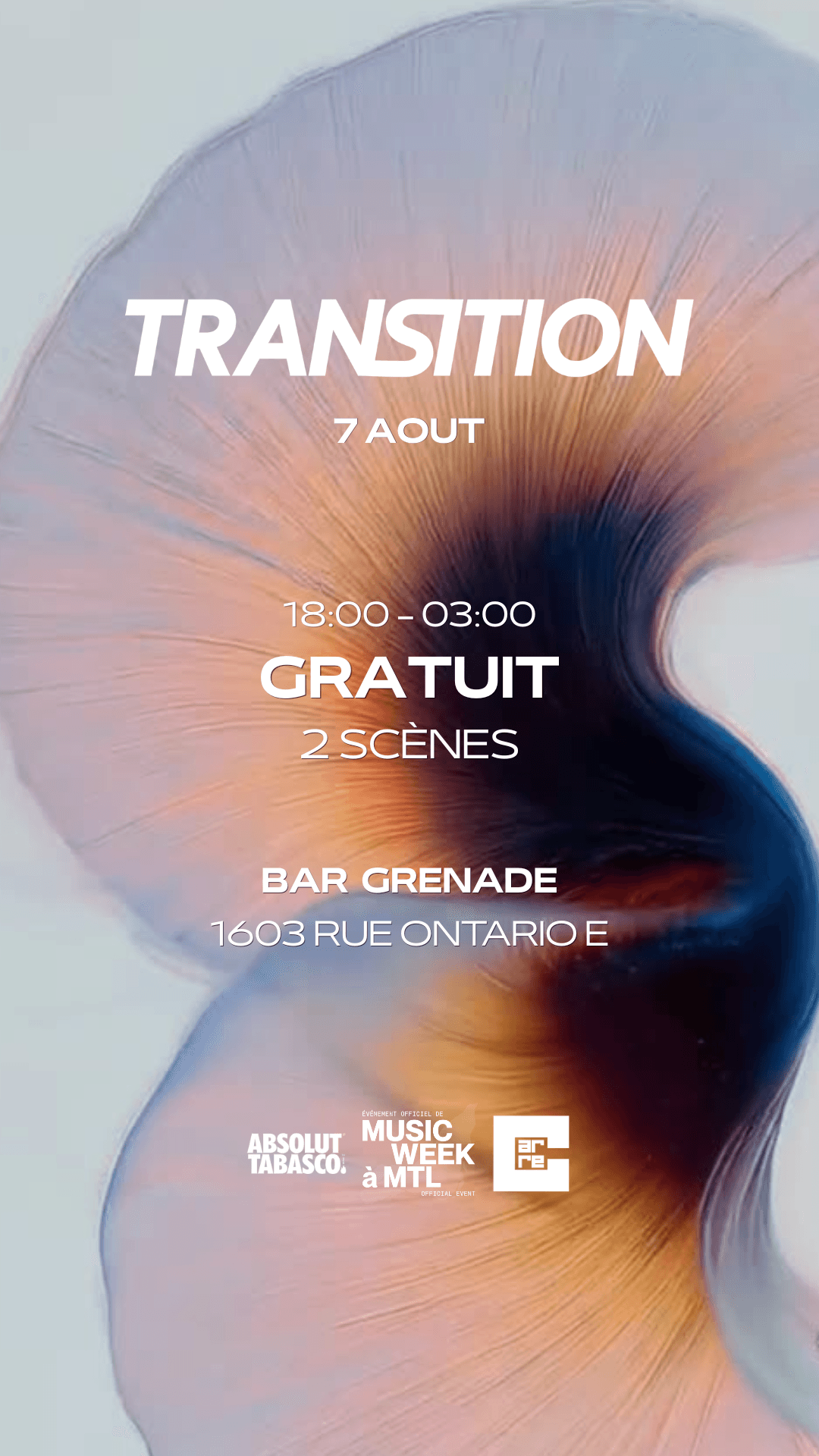 POSTER - TRANSITION EVENT AT GRENADE AUGUST 7